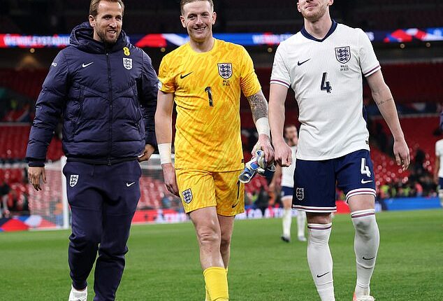 Harry Kane, Jordan Pickford, and Declan Rice comprise the only nailed-on members of England's spine