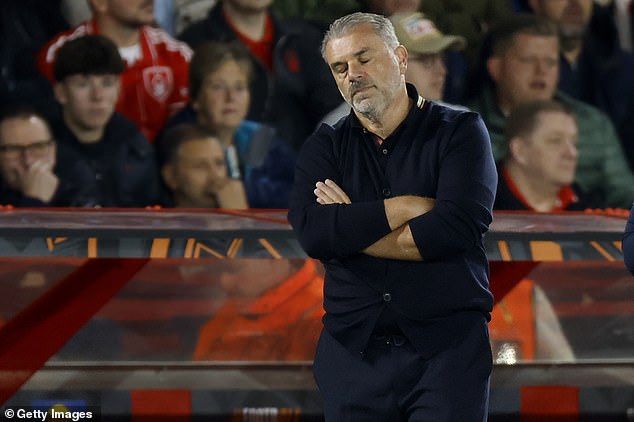 Ange Postecoglou is Nottingham Forest's first manager in 100 years not to win any of his first six games at the club