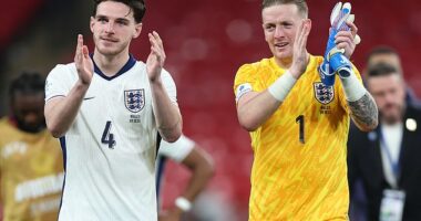 Tuchel clearly wants Jordan Pickford to develop a deeper understanding with his back four and Declan Rice to bed in as one half of his first choice double pivot with Elliot Anderson