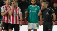 Why did Brentford-Liverpool have a different referee after half-time?