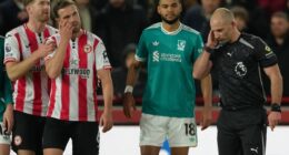 Why did Brentford-Liverpool have a different referee after half-time?