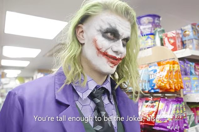 Erling Haaland donned a Joker outfit to scare Manchester locals on the eve of Halloween
