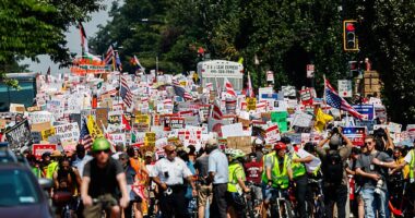 An upcoming protest is on Democrats' radar as they try to find a way to fund the government