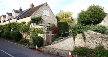 Police were called to a house in Islip, Oxfordshire, at around 11.15am on Tuesday to reports three children had been assaulted