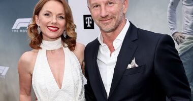 Christian Horner, pictured with his wife Geri Halliwell, wants to return to work in Formula One