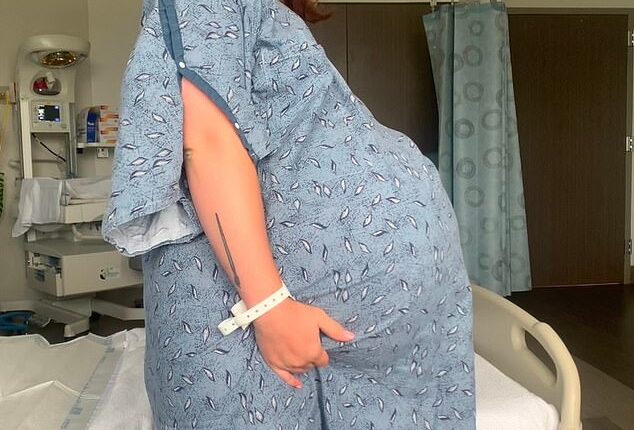 Shelby Martin, 30, welcomed her 13-pound son Cassian in late July