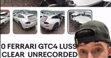 Instagram car fanatic Mat Armstrong (right) says Michail Antonio's crashed Ferrari was listed on eBay for almost £40,000