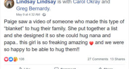 10-Year-Old Designs A Plastic Curtain To Be Able To Hug Her Grandparents Safely During Quarantine
