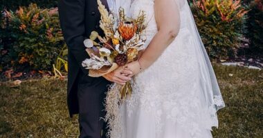 TLC star Amy Slaton and her fiancé Brian Lovvorn said 'I do' at the historic Talbott Tavern in Bardstown, Kentucky , a centuries-old inn rumored to be haunted, on Friday