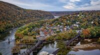 West Virginia has the lowest cost of living in the country, at 15.9 percent below the national average (Pictured: Maryland Heights, West Virginia)