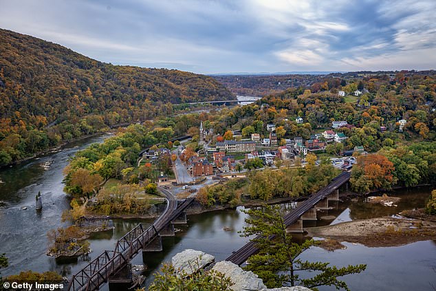 West Virginia has the lowest cost of living in the country, at 15.9 percent below the national average (Pictured: Maryland Heights, West Virginia)