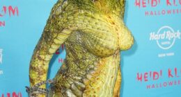 Heidi Klum , the queen of the Halloween costumes, has finally revealed her latest transformation after weeks of bated breath from the public - Medusa