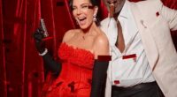 Kris Jenner, 70, looked like the ultimate Bond girl as she brandished a pistol at her 007-themed birthday party