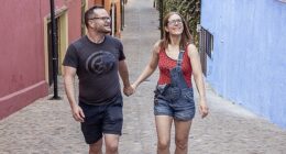 Alan and Katie Donegan (pictured) have revealed how they saved enough money to retire young