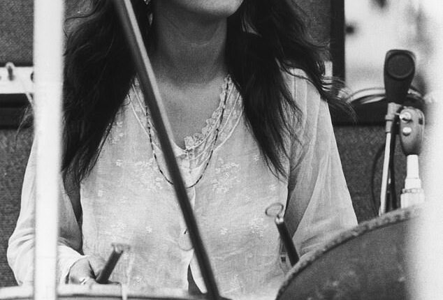 Christina 'Licorice' McKechnie wore a string of flowers in her long hair and a floaty dress as her ethereal voice captivated an audience of half a million people at the legendary Woodstock festival