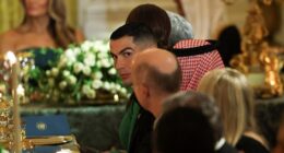 Cristiano Ronaldo was among the guests at a White House dinner on Tuesday night