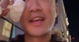 Eric Ou told how a robber armed with a knife allegedly punched him in the face and stole £3,000 worth of jewellery after spending just five hours in London