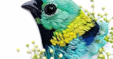 40 Embroidered Brooches By This Artist That You Might Confuse With Real Birds (New Pics)