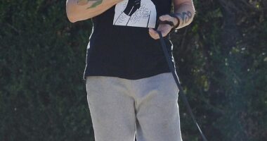 An actor who is known for starring in an 80s cult classic was seen on a rare outing in Los Angeles this week