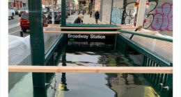 A Concerned Twitter User Asked Why The Subway Entrance Is Flooded, The MTA Responded With A Joke