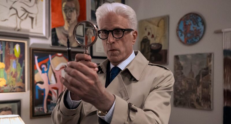 A Man on the Inside. (L to R) Max Greenfield as Berenger, Jill Talley as Holly in episode 208 of A Man on the Inside