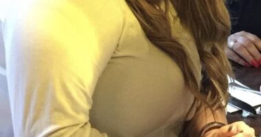 Anntina Forster, 42, had always struggled with her weight but managed to lose 30kg with weight loss jabs (pictured before her weight loss)