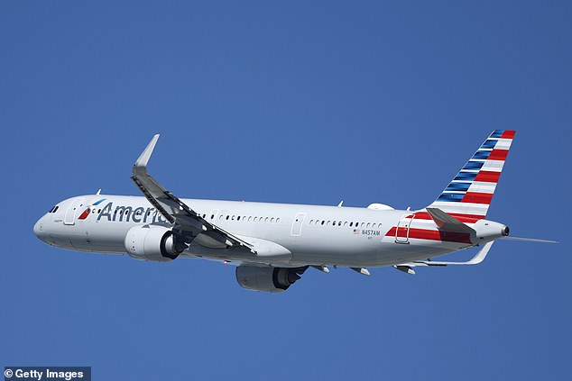 An American Airlines flight bound for Phoenix was diverted to Houston following crew reports of a foul odor onboard the aircraft Sunday (file image)