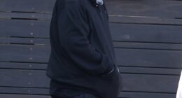 US-born rapper Jelly Roll has taken to social media claiming he was 'treated like a criminal' after entering an upscale fashion house in Sydney. Pictured in Sydney on Wednesday