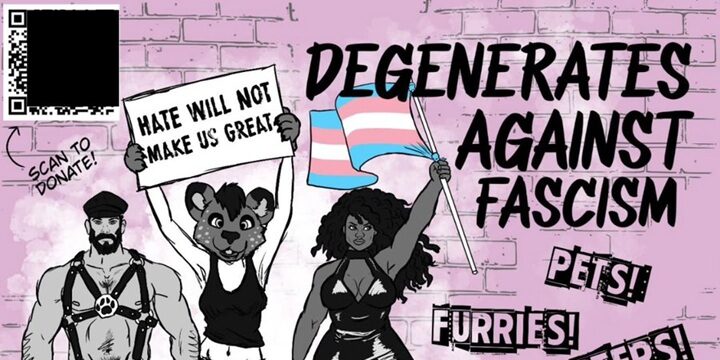 Anti-ICE Sexual Deviants Stage 'Degenerates Against Fascism' Protest.