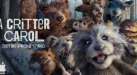 Entitled 'A Critter Carol', the two-minute clip features real models of woodland animals, including a racoon, a bear, an owl and a squirrel