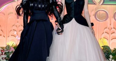 Ariana Grande, 32, and Cynthia Erivo, 38, made a glamorous red carpet return at the New York City premiere of Wicked: For Good on Monday