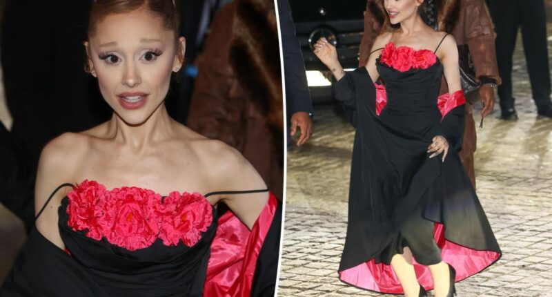 Ariana Grande wears Old Hollywood dress for Paris premiere of 'Wicked: For Good'