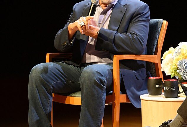 Arnold Schwarzenegger, 78, opened up about an act of kindness he recently completed on behalf of his heroes ¿ United States veterans. Pictured in Orange, California last month