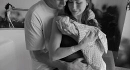 Bill Goldsmith and partner Isabelle Eiserman (pictured) shared the devastating news that their daughter was tragically stillborn on Monday