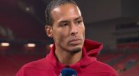 Awkward moment Virgil van Dijk shuts down Trent Alexander-Arnold question from Theo Walcott