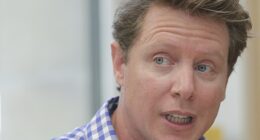 Barefoot Investor Scott Pape (pictured) has criticised a short-term lending company for using newlyweds as promotional props to spruik its products