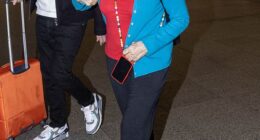 Ruby Wax arrived at London's Heathrow Airport on Sunday as she prepared to jet to Australia to appear on I'm A Celebrity Get Me Out Of Here!