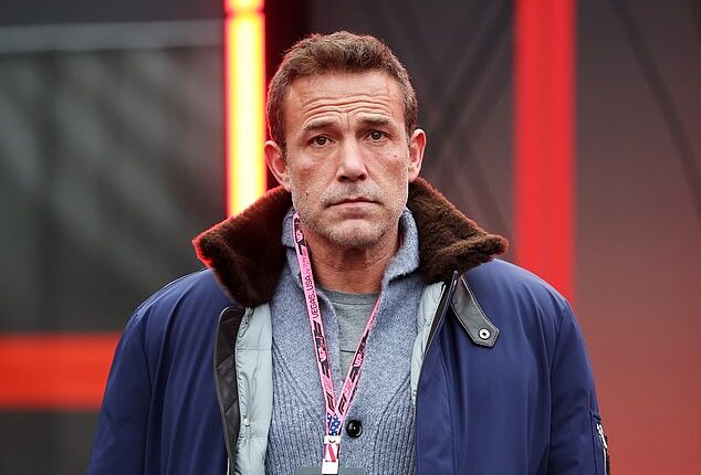 Ben Affleck, 53, looked pensive as he attended the F1 Grand Prix at the Las Vegas Strip Circuit on Friday