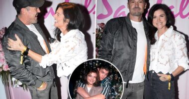 'Beverly Hills, 90210' stars Brian Austin Green, Tiffani Thiessen reunite 30 years after split