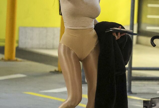 Kanye West's Australian wife Bianca Censori, 30, was spotted at Melbourne Airport on Monday after jetting in from Los Angeles - just in time for the Melbourne Cup on Tuesday