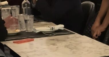 Former President Joe Biden is shown eating at Carbonara Italian restaurant in a set of Instagram stories and videos posted by the eatery, located at 3865 Wilson Blvd, Arlington, Virginia 22203