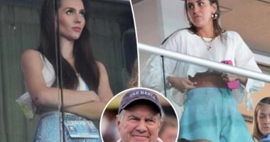 Bill Belichick’s daughter-in-law Jennifer awkwardly avoids Jordon Hudson during UNC game