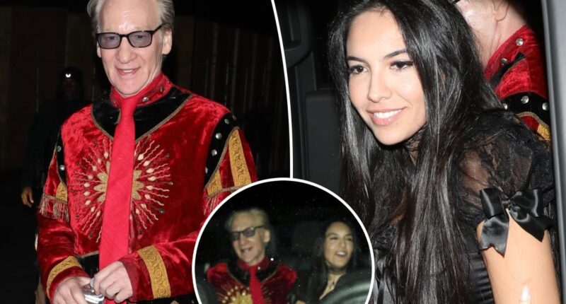 Bill Maher and Noor Alfallah leave Halloween party together after claiming they're ‘just friends’
