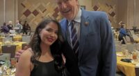 Roxanna Valenzuela, the mayor of South Tucson, Arizona, poses for a photo with former New York City Mayor Bill de Blazio in a photo posted on her instagram on June 1st of 2025.