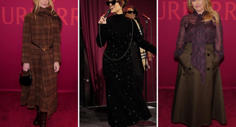 Bloomingdale’s and Burberry unveil holiday windows with Raye, Alicia Silverstone, more celebrities