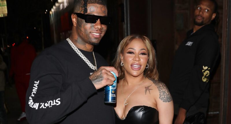 Blueface & Hazel E Spark Reactions After Locking Lips During Cozy Dinner Date