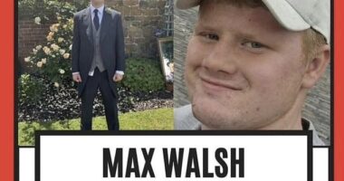 A missing appeal posted on social media after Max Walsh went missing on Thursday