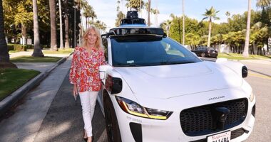 Caroline Graham took a trip around Beverly Hills, Los Angeles in the autonomous taxi Waymo