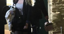 Celebrity Traitors star Lucy Beaumont is said to have moved in with her sound engineer fiancé, months after engagement whispers swirled around the pair (Martin and Lucy in 2024)