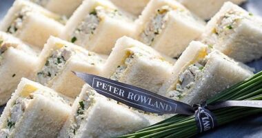 The famous Peter Rowland chicken sandwich that gets everyone talking at the Melbourne Cup is one you can now make at home